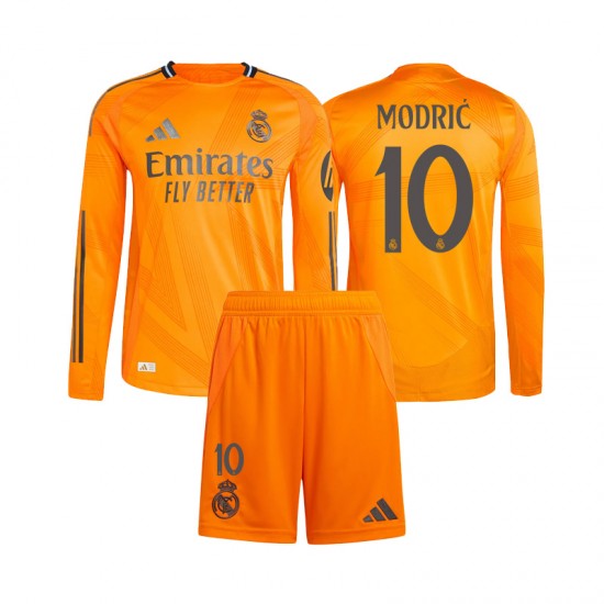 Maglia Real Madrid Modrić 10 Gara Away Completo Bambino 2-13 Anni 2024-2025 ML