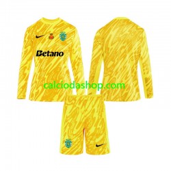 Maglia Portiere Sporting CP Gara Terza Completo Bambino 2-13 Anni 2024-2025 ML