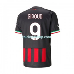 Maglia AC Milan Olivier Giroud 9 Gara Home Uomo 2022-2023 MC