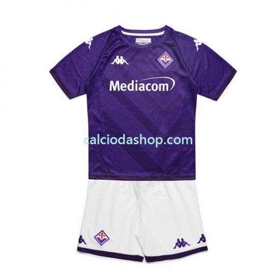 Maglia ACF Fiorentina Gara Home Completo Bambino 2-13 Anni 2022-2023 MC