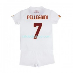 Maglia AS Roma Lorenzo Pellegrini 7 Gara Away Completo Bambino 2-13 Anni 2022-2023 MC