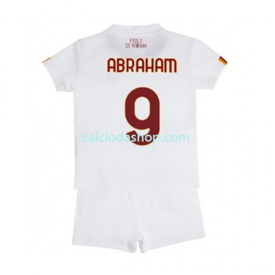 Maglia AS Roma Tammy Abraham 9 Gara Away Completo Bambino 2-13 Anni 2022-2023 MC