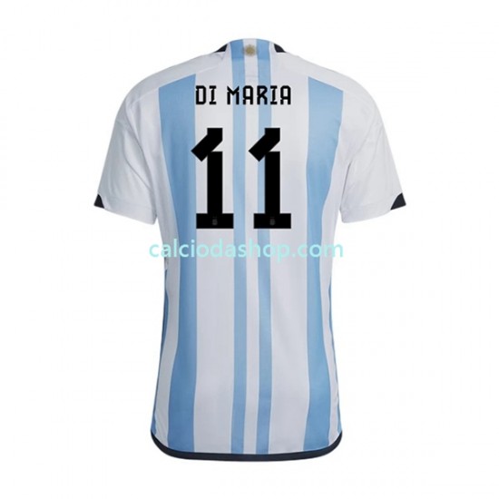 Maglia Argentina Di Maria 11 Gara Home Uomo Mondiali 2022 MC