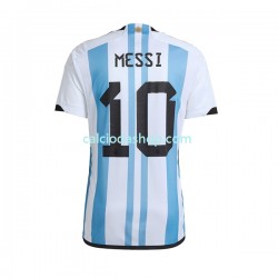 Maglia Argentina Lionel Messi 10 Gara Home Uomo Mondiali 2022 MC