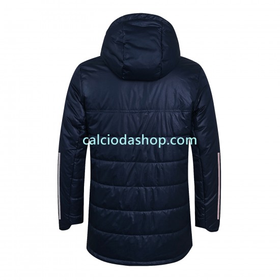 Arsenal Uomo Giacca con Cappuccio Fleece Blu