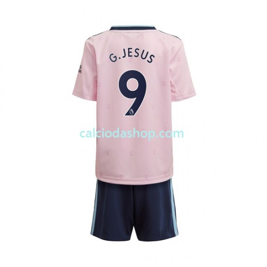 Maglia Arsenal Gabriel Jesus 9 Gara Terza Completo Bambino 2-13 Anni 2022-2023 MC