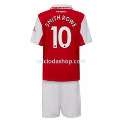 Maglia Arsenal Smith Rowe 10 (2) Gara Home Completo Bambino 2-13 Anni 2022-2023 MC