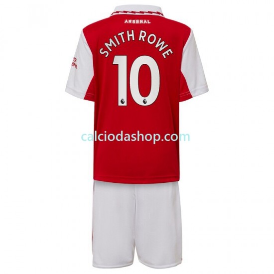 Maglia Arsenal Smith Rowe 10 Gara Home Completo Bambino 2-13 Anni 2022-2023 MC