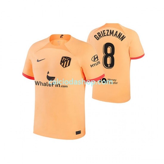 Maglia Atlético Madrid Antoine Griezmann 8 Gara Terza Uomo 2022-2023 MC