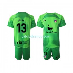 Maglia Portiere Atlético Madrid Jan Oblak 13 Gara Home Completo Bambino 2-13 Anni 2022-2023 MC