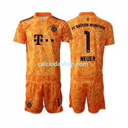 Maglia Portiere FC Bayern München Manuel Neuer 1 Gara Away Completo Bambino 2-13 Anni 2022-2023 MC