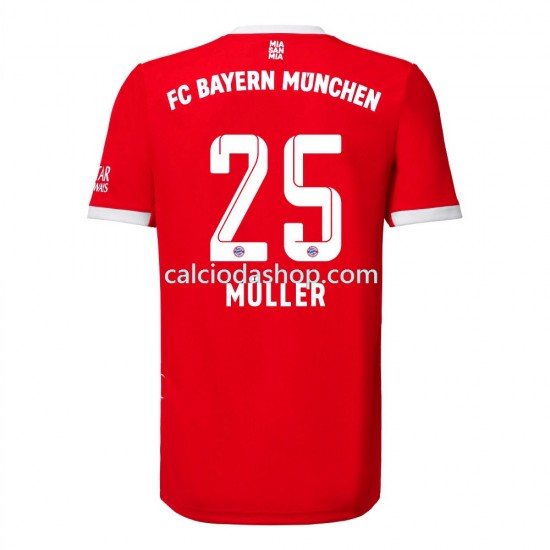 Maglia FC Bayern München Muller 25 Gara Home Uomo 2022-2023 MC