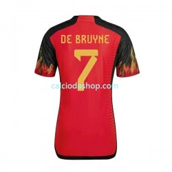 Maglia Belgio De Bruyne 7 Gara Home Uomo Mondiali 2022 MC