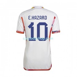 Maglia Belgio Eden Hazard 10 Gara Away Uomo Mondiali 2022 MC