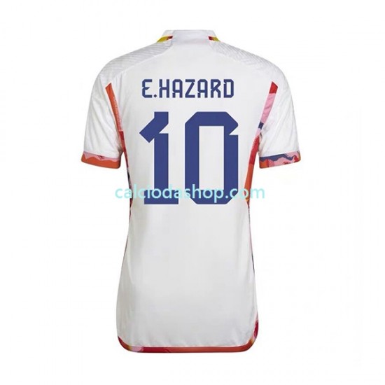 Maglia Belgio Eden Hazard 10 Gara Away Uomo Mondiali 2022 MC