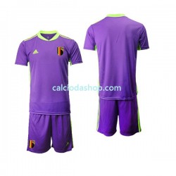 Maglia Portiere Belgio Courtois 1 Gara Away Completo Bambino 2-13 Anni 2021-2022 MC