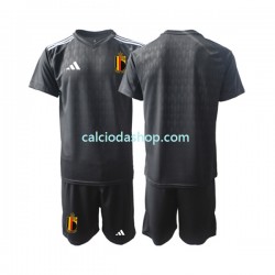 Maglia Portiere Belgio Courtois 1 Gara Away Completo Bambino 2-13 Anni 2022 MC