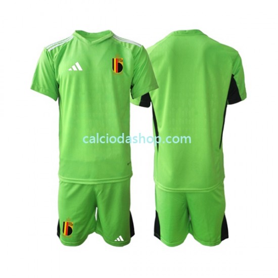 Maglia Portiere Belgio Gara Home Completo Bambino 2-13 Anni 2021-2022 MC