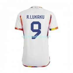 Maglia Belgio Lukaku 9 Gara Away Uomo Mondiali 2022 MC