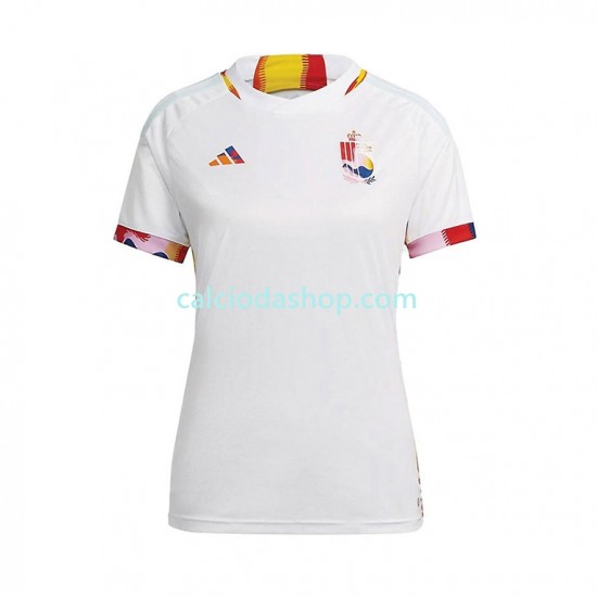 Maglia Belgio Gara Away Donna Mondiali 2022 MC