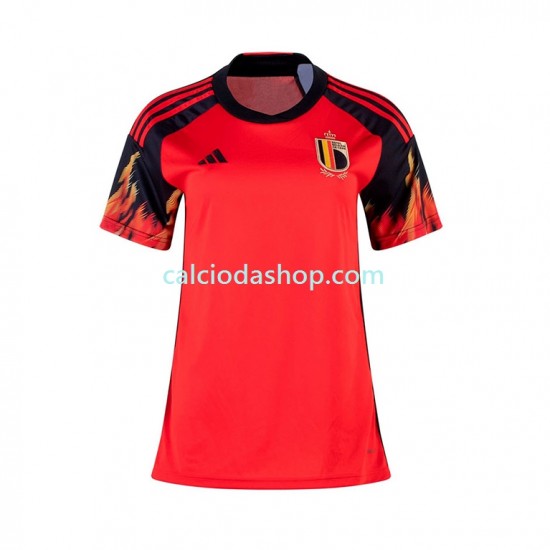 Maglia Belgio Gara Home Donna Mondiali 2022 MC