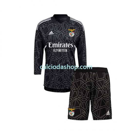 Maglia Portiere Benfica Gara Away Completo Bambino 2-13 Anni 2022-2023 ML