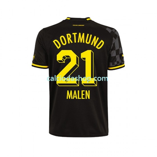 Maglia Borussia Dortmund Donyell Malen 21 Gara Away Uomo 2022-2023 MC