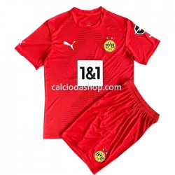 Maglia Portiere Borussia Dortmund Gara Home Completo Bambino 2-13 Anni 2022-2023 MC