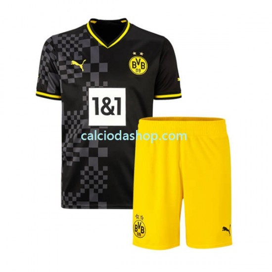 Maglia Borussia Dortmund Gara Away Completo Bambino 2-13 Anni 2022-2023 MC