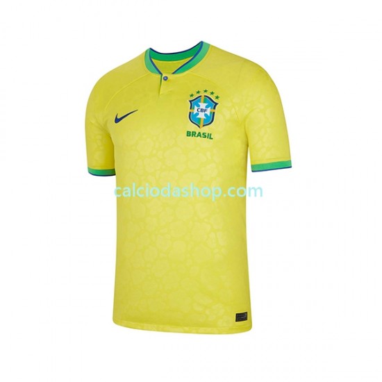 Maglia Brasile Gara Home Uomo Mondiali 2022 MC