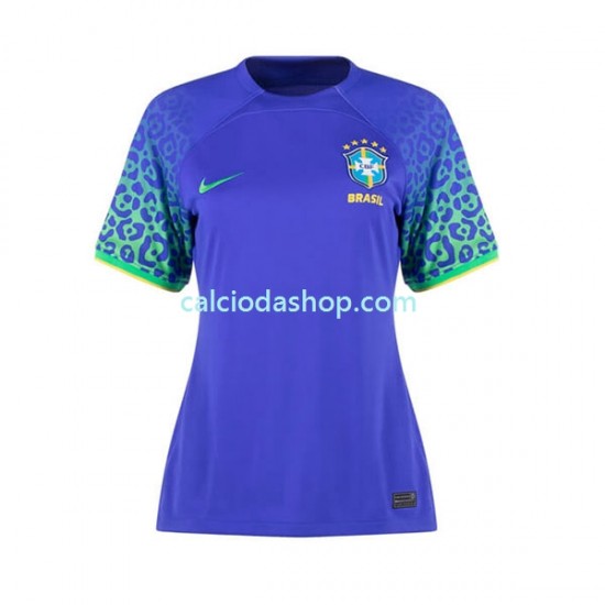 Maglia Brasile Gara Away Donna Mondiali 2022 MC