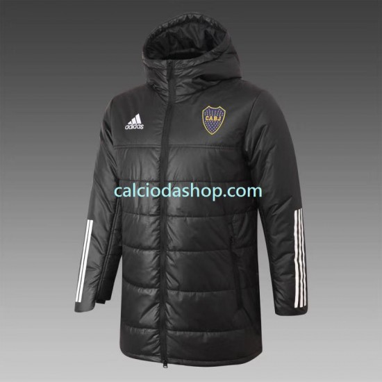 CA Boca Juniors Uomo Giacca con Cappuccio Fleece Nero