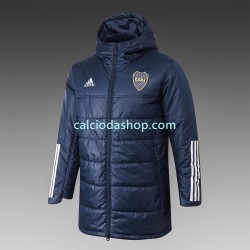 CA Boca Juniors Uomo Giacca con Cappuccio Fleece Blu