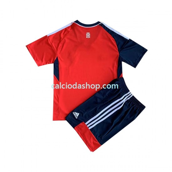 Maglia CA Osasuna Gara Home Completo Bambino 2-13 Anni 2022-2023 MC