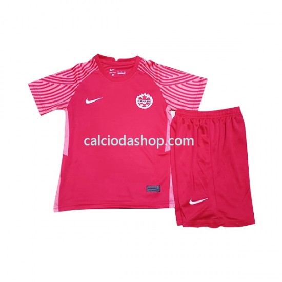 Maglia Canada Gara Home Completo Bambino 2-13 Anni Mondiali 2022 MC