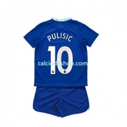 Maglia Chelsea Christian Pulisic 10 Gara Home Completo Bambino 2-13 Anni 2022-2023 MC