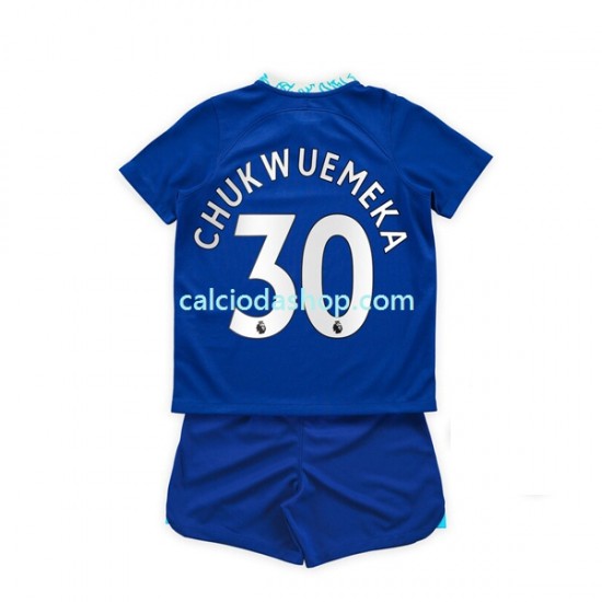 Maglia Chelsea Chukwuemeka 30 Gara Home Completo Bambino 2-13 Anni 2022-2023 MC