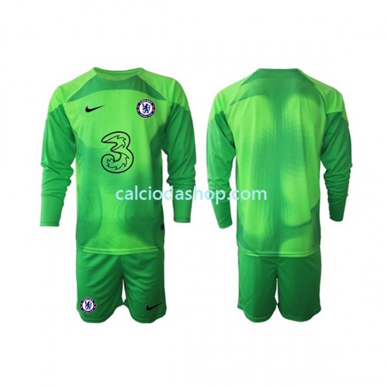 Maglia Portiere Chelsea Gara Terza Completo Bambino 2-13 Anni 2022-2023 ML