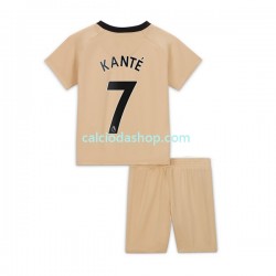 Maglia Chelsea Kante 7 Gara Terza Completo Bambino 2-13 Anni 2022-2023 MC