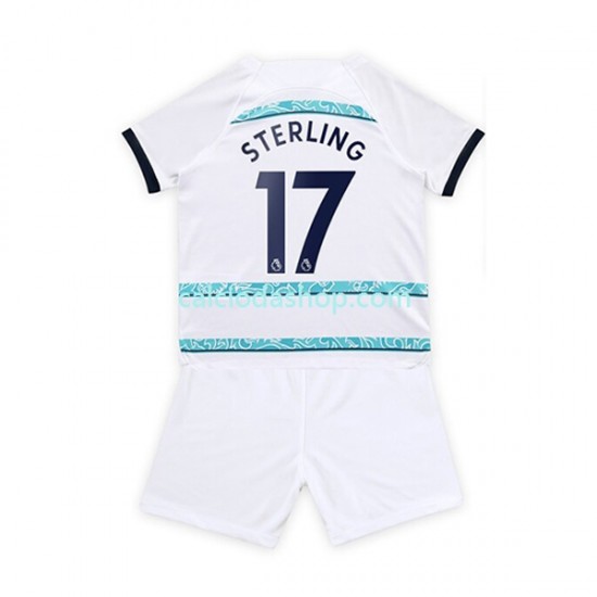 Maglia Chelsea Sterling 17 Gara Away Completo Bambino 2-13 Anni 2022-2023 MC