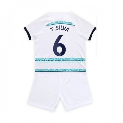 Maglia Chelsea T. Silva 6 Gara Away Completo Bambino 2-13 Anni 2022-2023 MC