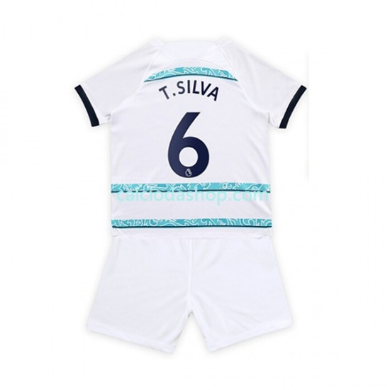 Maglia Chelsea T. Silva 6 Gara Away Completo Bambino 2-13 Anni 2022-2023 MC