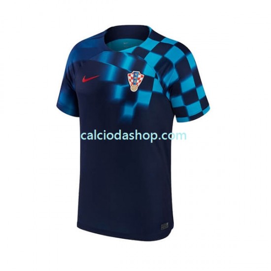 Maglia Croazia Gara Away Uomo Mondiali 2022 MC