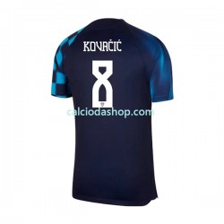 Maglia Croazia Kovacic 8 Gara Away Uomo Mondiali 2022 MC