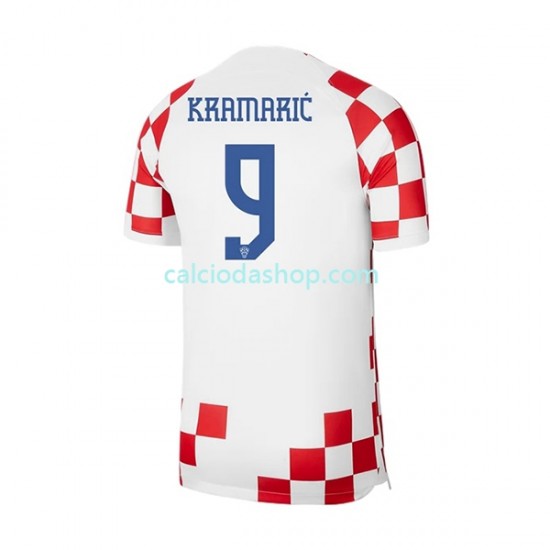 Maglia Croazia Kramaric 9 Gara Home Uomo Mondiali 2022 MC