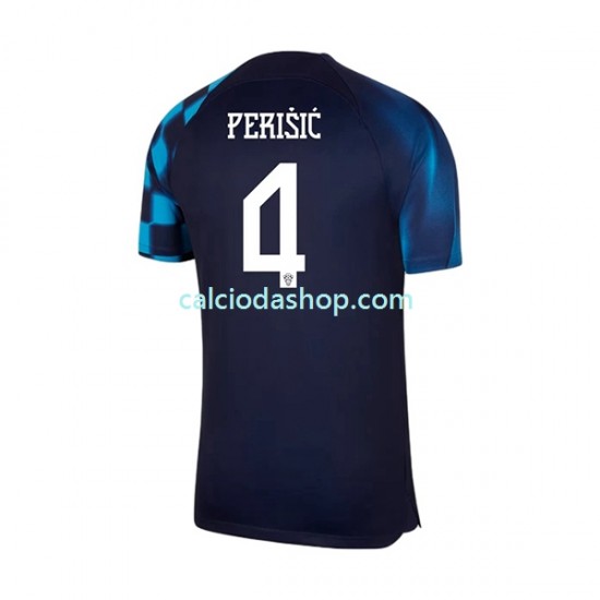 Maglia Croazia Perisic 4 Gara Away Uomo Mondiali 2022 MC