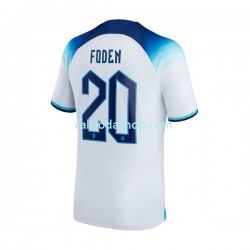 Maglia Inghilterra Foden 20 Gara Home Uomo Mondiali 2022 MC