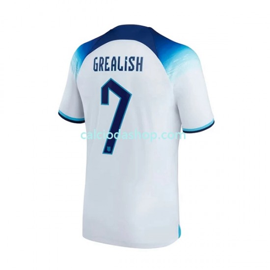 Maglia Inghilterra Grealish 7 Gara Home Uomo Mondiali 2022 MC