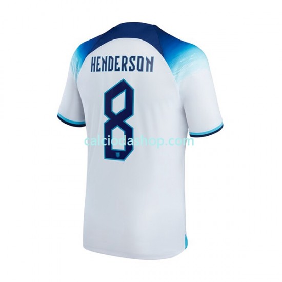 Maglia Inghilterra Henderson 8 Gara Home Uomo Mondiali 2022 MC