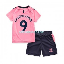 Maglia Everton Calvert-Lewin 9 Gara Away Completo Bambino 2-13 Anni 2022-2023 MC